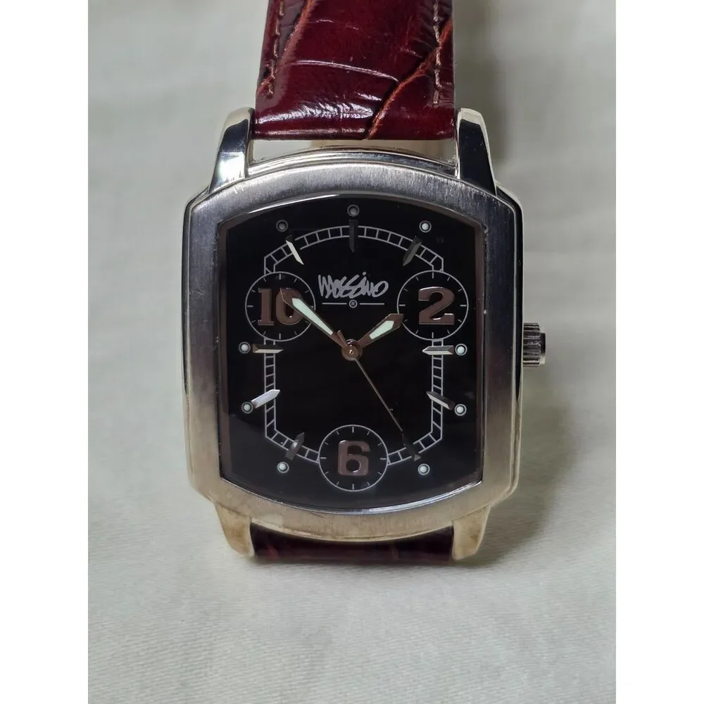Mossimo Tonneau Quartz Dress Watch - Black Art Deco Dial - Ref.MM90215